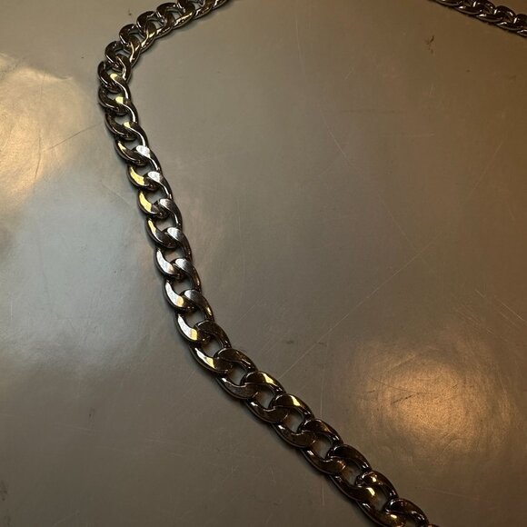 Kate Spade Belt Women New York Silver Tone Chain Statement Spade Bow Charms - Picture 9 of 16